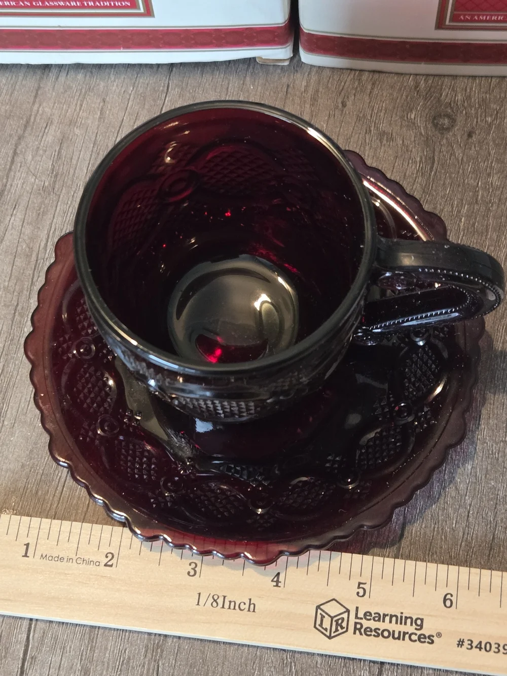Vintage Avon The 1876 Cape Cod Collection Cup and Saucer/ Lot of 4 SETS NIB